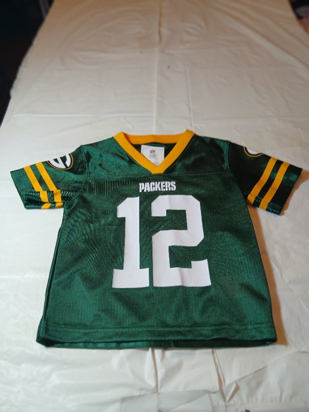 Green Bay Packers - NFL Licensed T Shirt Green/Yellow Jersey Shirt YOUTH 2T